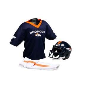 Denver Broncos Kids/Youth Football Helmet Uniform Set  
