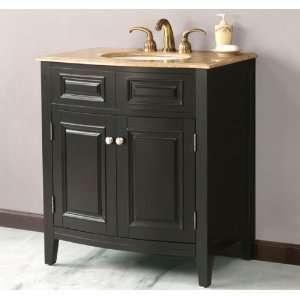  Virtu LS 1023 32 Travertine Countertop Single Vanity 