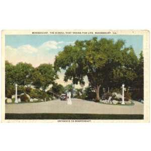 1920s Vintage Postcard   Entrance to Mooseheart School   Mooseheart 