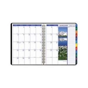  Earthscapes Weekly/Monthly Planner, 8 1/2 x 11, Black 