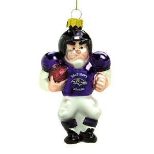   Ravens NFL Glass Player Ornament (4 Caucasian) 