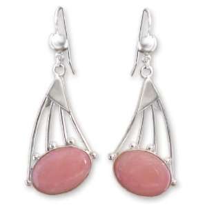  Rose quartz earrings, Inca Comets Jewelry
