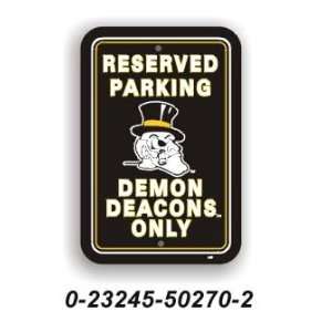  Wake Forest Demon Deacons Parking Sign*SALE* Sports 