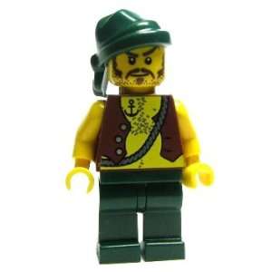   Pirate (Tattoo, Green Bandana)   LEGO Pirates Minifigure Toys & Games