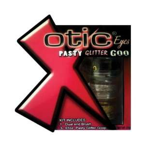  Xotic eyes   pasty glitter glue   black gold & silver pack 
