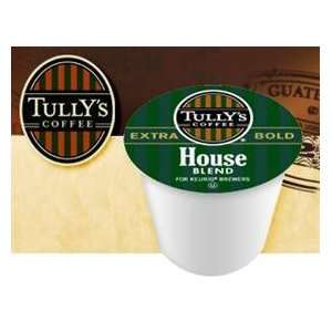 Tullys House Blend Medium Balanced Coffee * 4 Boxes of 24 K Cups 