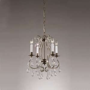   BI CL GTS Birch Albany Crystal Four Light Chandelier from the Manches