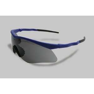   Sport Series Safety Glasses With Blue Frame And Gray Anti Scratch Lens