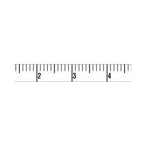  Adhesive Ruler 1/2 Wide, 1/10 Grads