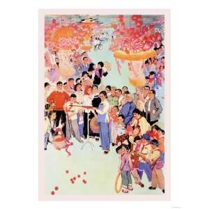 National Day in the Commune Giclee Poster Print, 18x24