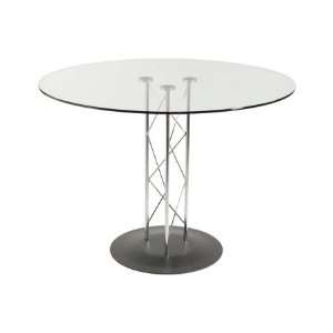  08023D/08021A/08048G Trave 48 Glass Dining Table with 