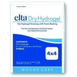  Elta Dry Hydrogel with Foam Back    Box of 5    ELT08540 