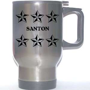  Personal Name Gift   SANTON Stainless Steel Mug (black 