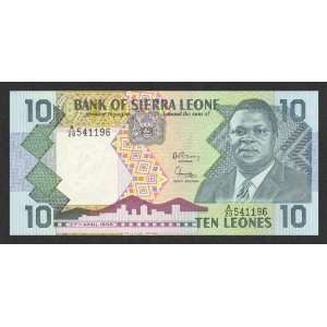  Sierra Leone 1988 10 Leones, Pick 15 
