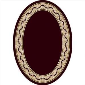 Milliken 4089C/10110 Signature Carved Havana Dark Chocolate Oval Rug 