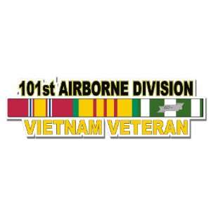 US Army 101st Airborne Division Vietnam Veteran Window Strip Decal 