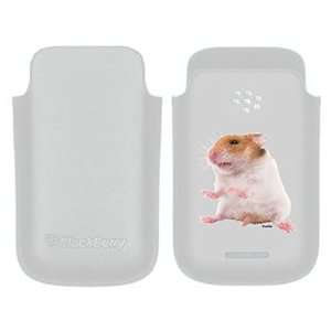  Hamster sitting on BlackBerry Leather Pocket Case 