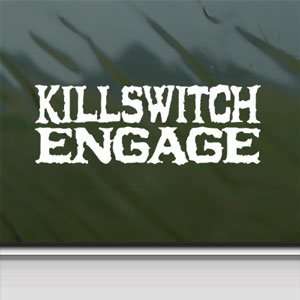  Killswitch Engage White Sticker Metal Band Laptop Vinyl 