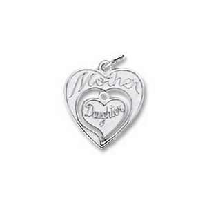  Mother Daughter Charm   Sterling Silver Jewelry