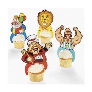  24 ct   Plastic Carnival Circus Big Top Character Cupcake 