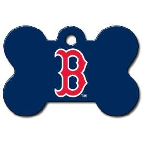  Boston Red Sox Bone Shape Pet ID Tag with laser engraving 