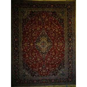    12x16 Hand Knotted Kashan Persian Rug   1210x169