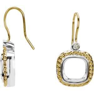   Diamond Semi Mount Earrings   11.35 grams. Big Sur Elegance Jewelry
