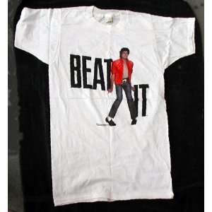  Michael Jackson Beat It T Shirt from 1983   Size Medium 