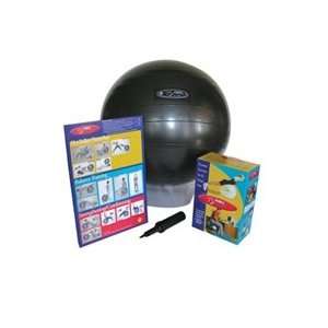  FitBall Exercise Ball with Pump   75 CM Black   A12145 10 