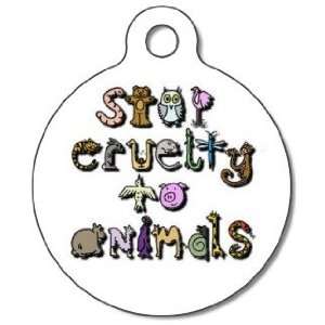  Stop Animal Cruelty Pet ID Tag for Dogs and Cats   Dog Tag 