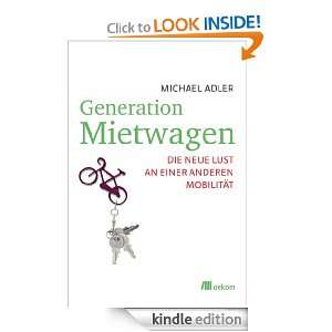 Generation Mietwagen (German Edition) Michael Adler  