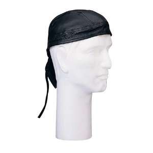  Black Leather Headwrap