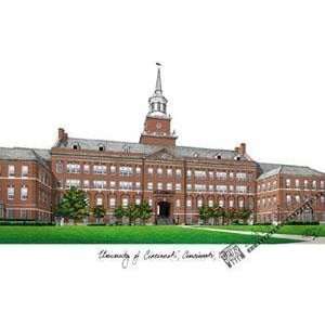  University of Cincinnati Lithograph 14x10 Unframed 