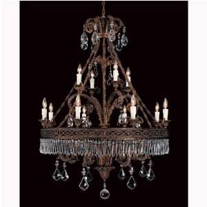 Savoy House 2 1802 12 93 Distressed Antique Bronze Bronze and Crystal 