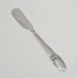 First Love by 1847 Rogers, Silverplate Butter Spreader, Flat Handle 
