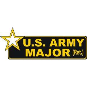  United States Army Retired Major Bumper Sticker Decal 9 