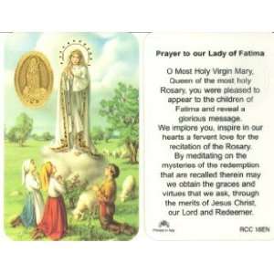 Our Lady of Fatima Prayer Card (RCC 18E) 