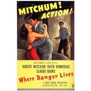 Danger Lives Movie Poster (11 x 17 Inches   28cm x 44cm) (1950) Style 