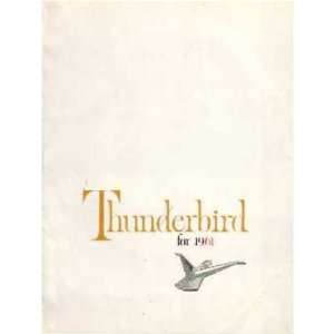  1961 FORD THUNDERBIRD Sales Brochure Literature Book 