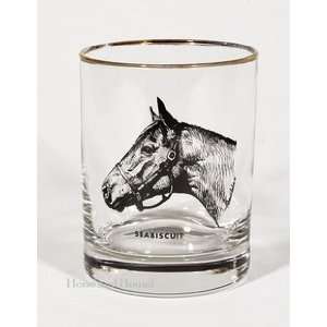  Seabiscuit Doulble Old Fashion Glasses (set of 4) Kitchen 