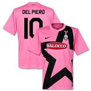   12 Juventus Away Jersey + Del Piero 10 (Fan Style)