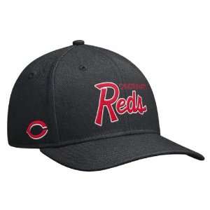  Cincinnati Reds Nike Black SSC Snapback Adjustable Hat 