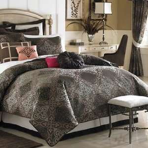  Waterford Rosemarie Cocoa King Bedskirt