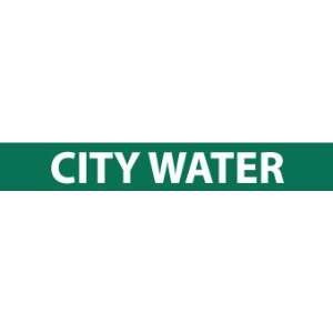  PIPE MARKERS CITY WATER 1X9 3/4 CAPHEIGHT VINYL