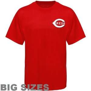  MLB Majestic Cincinnati Reds Red Team Logo Big Sizes T 