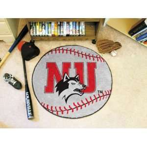  Northeastern University Round Baseball Mat (29) Sports 