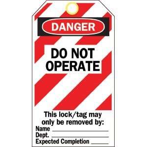  Lockout Tag Out ( 10 PK) DO NOT OPERATE 5 1/2 x 3