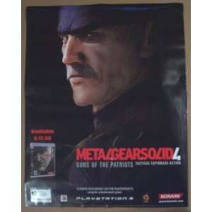  Metal Gear Solid 4 Game Poster 22 X 28