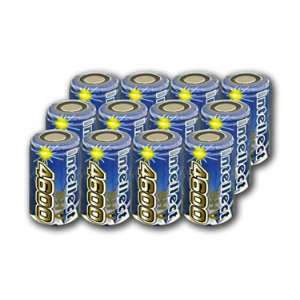 12 pcs of Intellect NiMH SubC 4600mAh high capacity Rechargeable 