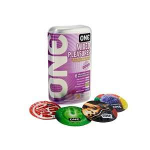 ONE Mixed Pleasures Premium Lubricated Assorted Sensatex Latex Condoms 
